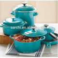 Hot sale Colorful enamel cast iron cooking pot